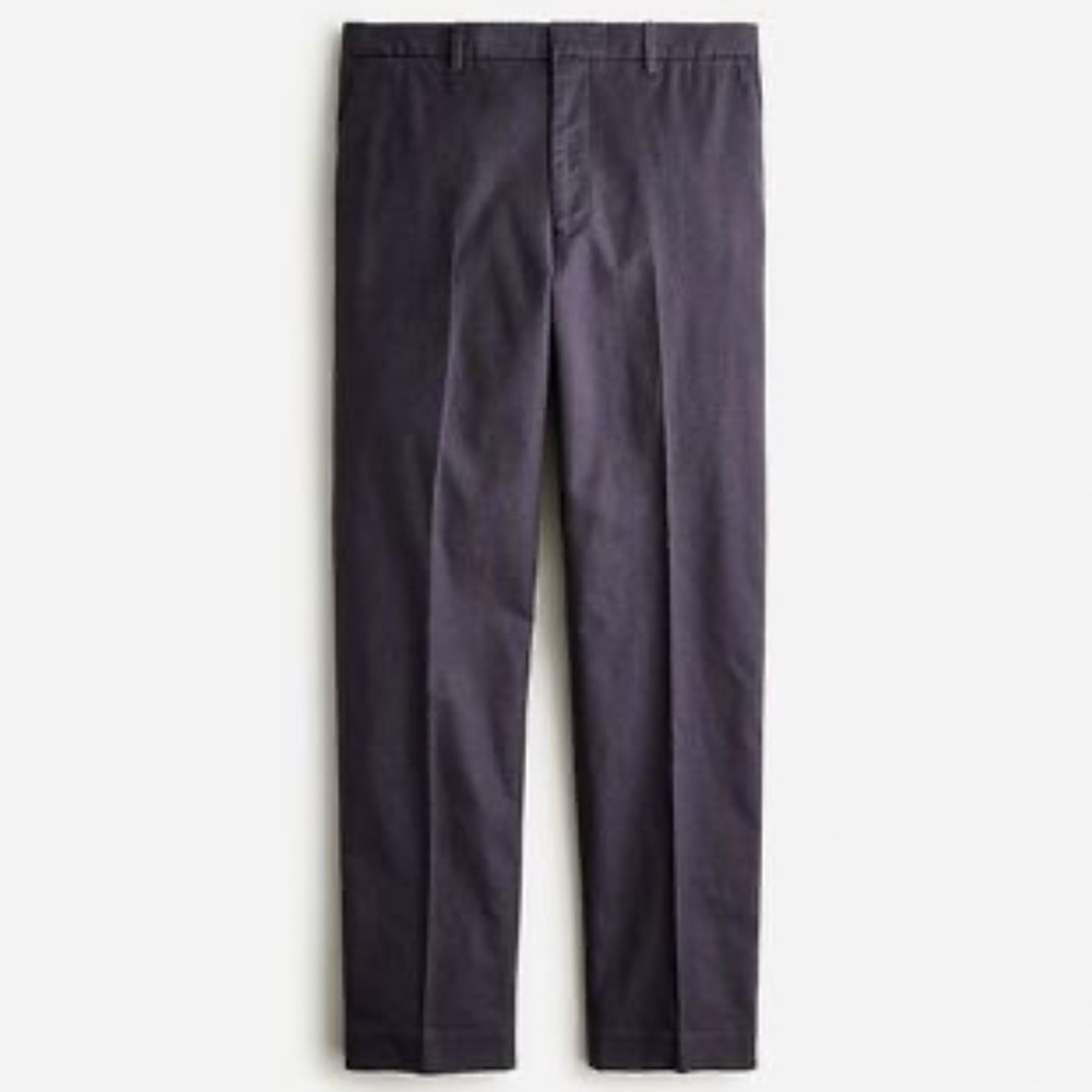 J crew classic fit hemp organic cotton suit pants navy blue